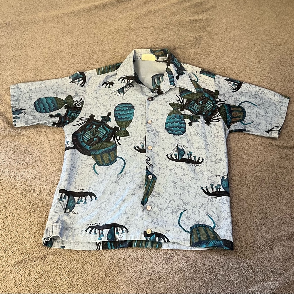 Vintage Camp Collar Hawaiian Button Up